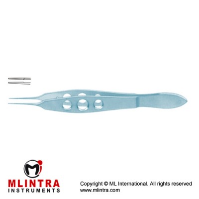 McPherson Suture Tying Forcep Straight - With Tying Platform Titanium, 10 cm - 4" Jaws Length 5 mm